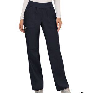 Scrubs Cherokee Workwear Mid Rise Pull On Small Tall Pant WW110T Pewter Gray